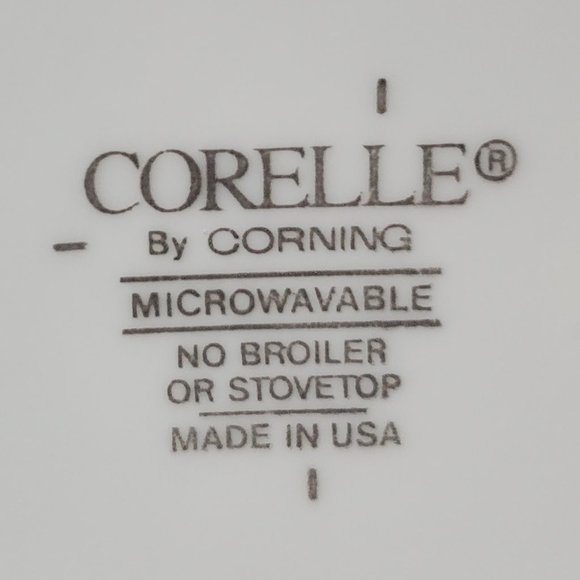 Corelle Black Winding Gate Bread Butter or Dessert Plates Black Scroll Flowers - Picture 6 of 6